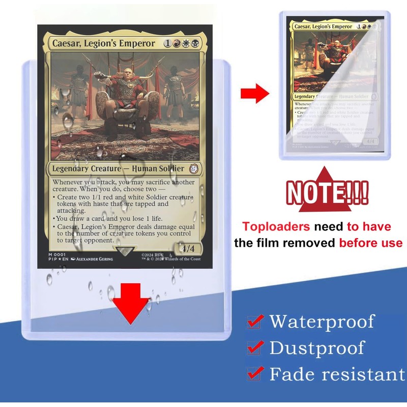 Commander Deck Box for MTG,Card Storage Box Fits 400+ Double-Sleeved