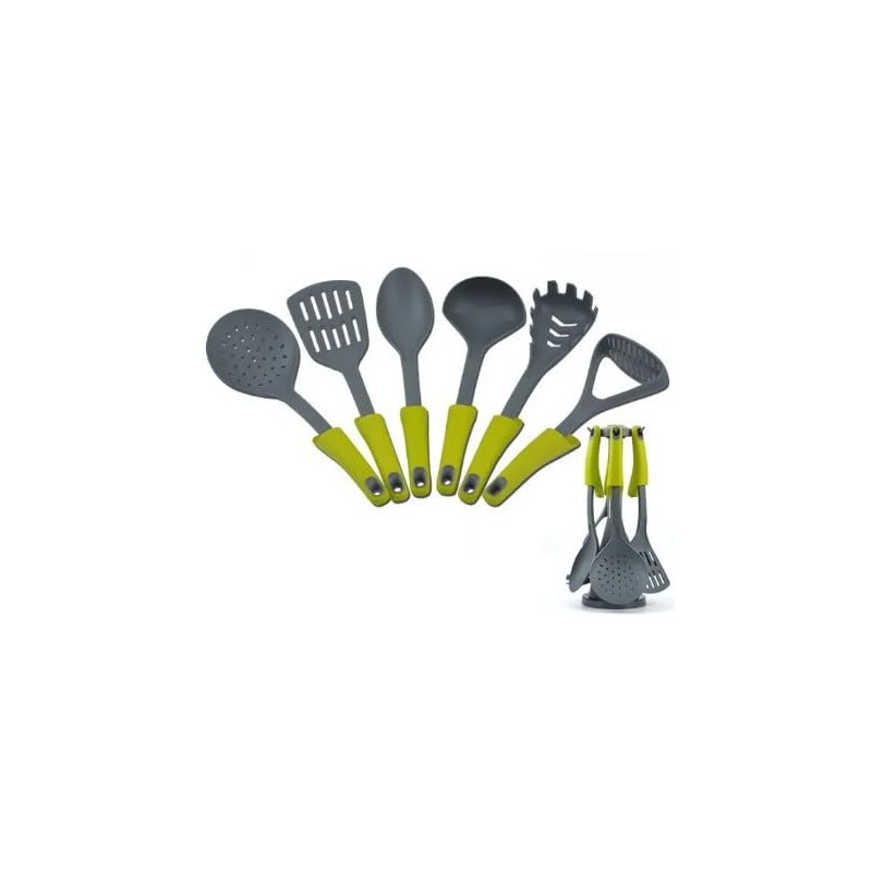 7 PCS Silicone Kitchenware Utensils Set, Elevate Carousel Nylon Kitchen