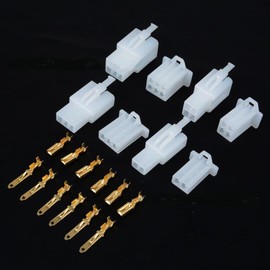 380Pcs Motorcycle Car Electrical 2.8mm 2/3/4/6 Pin Wire Connectors Terminal Kit