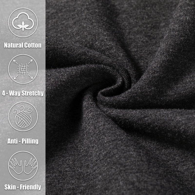 Pudolla Men's Cotton Yoga Sweatpants Athletic Lounge Pants Open Bottom