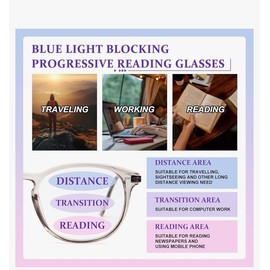 Does Not Apply Women's Reading Glasses - Progressive Multifocus Readers grey 2.0 x