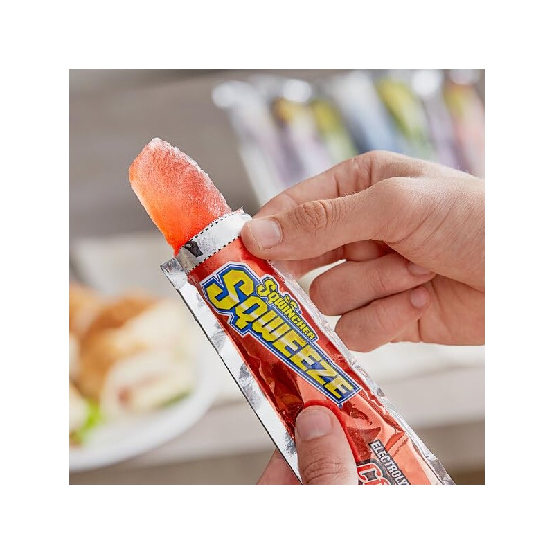 Sqwincher Sqweeze Electrolyte Replenishing Freeze Pops, Assorted Flavors, 10 per