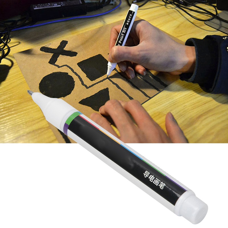 Conductive Ink Pen Electric Paint Circuit Repair Tool Black for