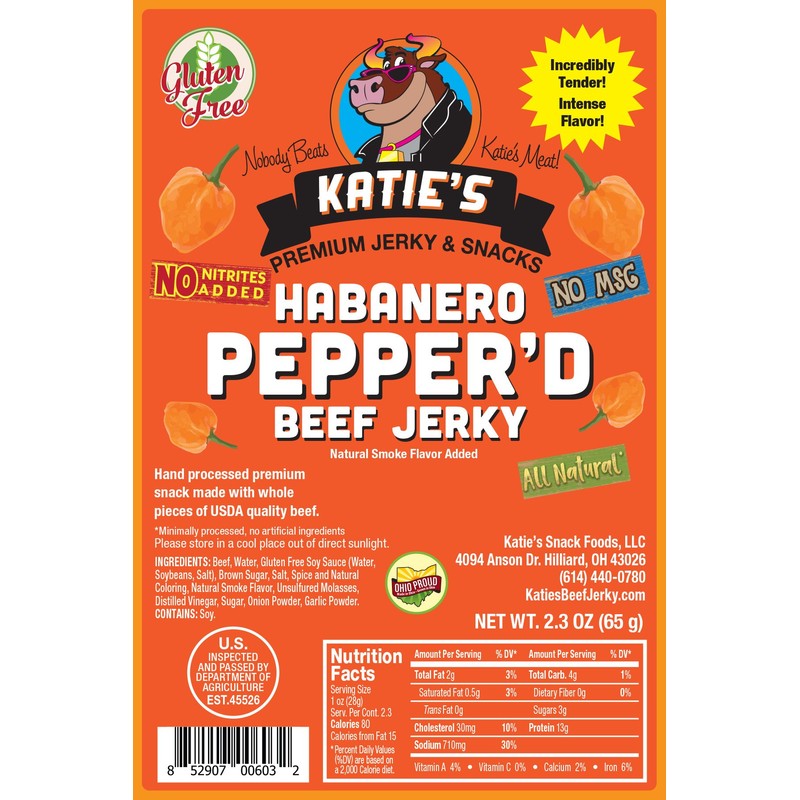 Katie's Beef Jerky - Super Spicy Variety Pack (Pack of