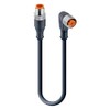 Sensor Cable, 4P M12 Male to M12 Female, 1 m,