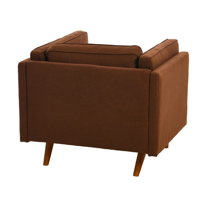 Creative Co-Op Atley High Sided Armchair Sofas, Vintage Brown