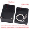 Otdorpatio 2 Pack Project Box ABS Plastic Black Electrical Boxes