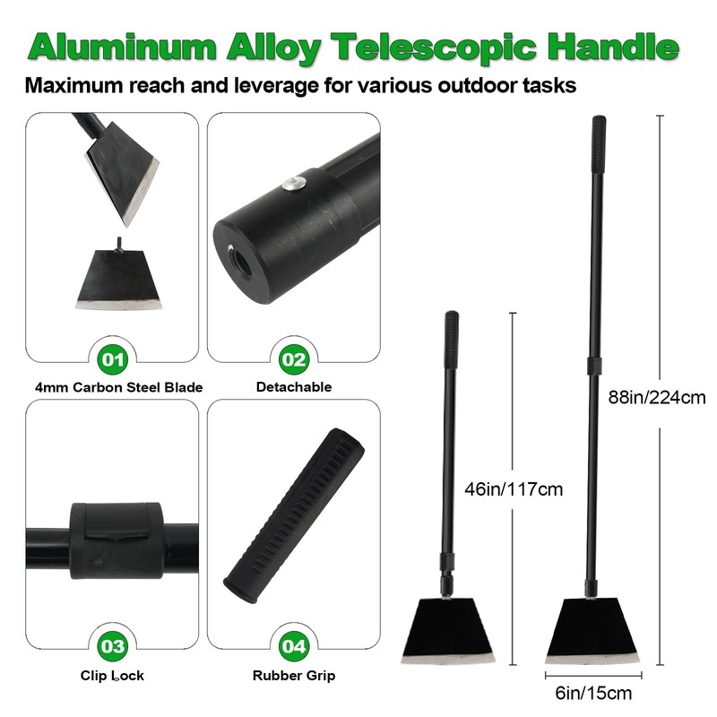 Smarkey Floor Scraper, Garden Scraper Shovel, Cleaning Remove Tool With