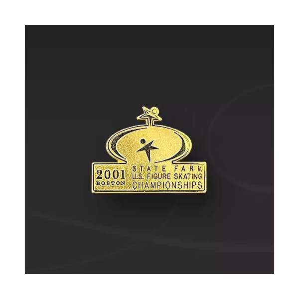 2001 U.S. Figure Skating Championships Lapel Pin Boston USFSA US