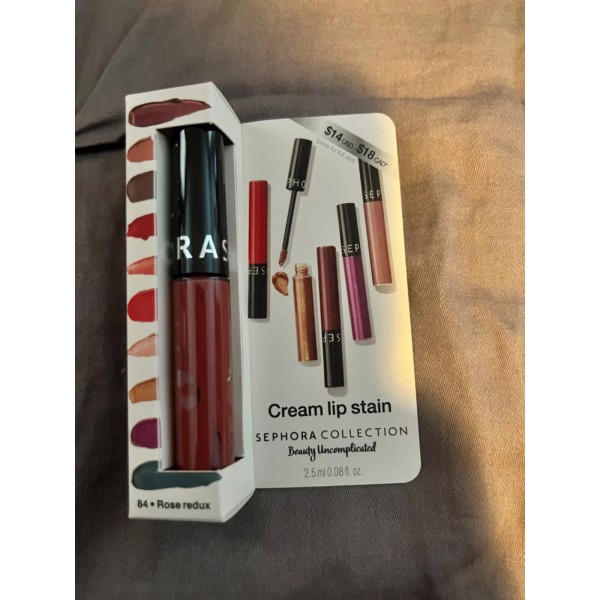 sephora cream lip stain rose redux #84 travel sample size