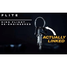 MOMOMAGE Flite Magic Tricks Borrowed Ring to Keychain Magic for Magicians Close up Street Illusions Gimmicks Mentalism Props