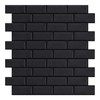 Matte Black Peel and Stick Wall Tiles for Kitchen, WalDecoo