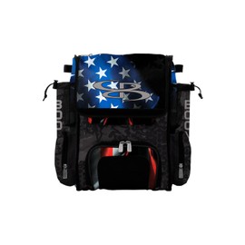 Boombah Mini Superpack Bat Pack - 8" x 12.5" x 18" - USA Black Ops Black/Royal Blue/Red