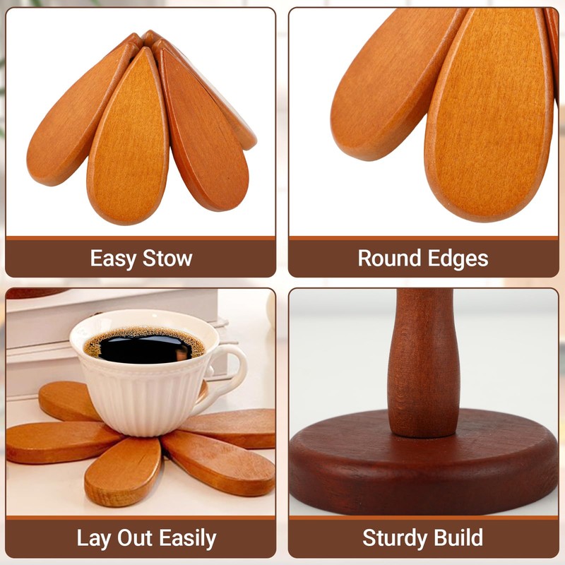 Tree Design Coasters - Wooden Trivet - Tree Trivet -
