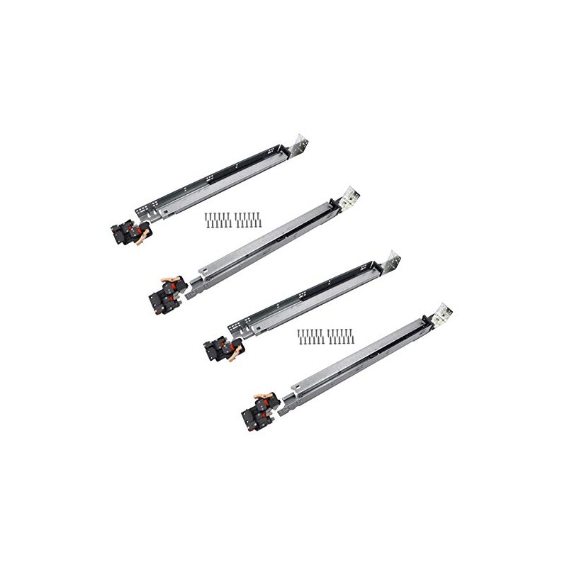 ProBox 600 Series, Full Extension Undermount Drawer Slide, Self-Soft for
