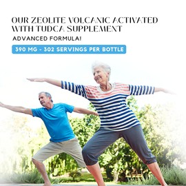 Absonutrix Absonutrix Zeolite Volcanic Activated with Tudca Advanced Formula 390 mg, 4 Oz Liquid, 302 Servings, Made in USA, Quick Absorption,Non-GMO, GMP Certified Facility, Cruelty-Free Products