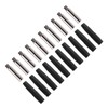 10Pcs Insulated 2mm Banana Plug Coupler Shrouded Testing Equipment (Black)