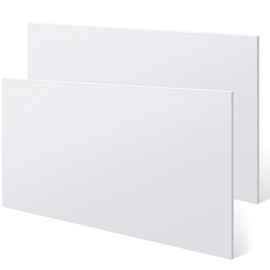 Sasylvia HDPE Sheet 1/2" Thick, HDPE Plastic Sheet Flexible High Density Polyethylene Board Solid Plastic Block for DIY Projects for Machining Home (2 Pcs,White,24'' X 48'')