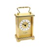 Widdop William Brass Effect Carriage White Dial Clock Quartz Movement