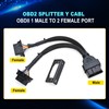 iKKEGOL Underdash OBD2 Splitter Y Cable, 1 Male to 2