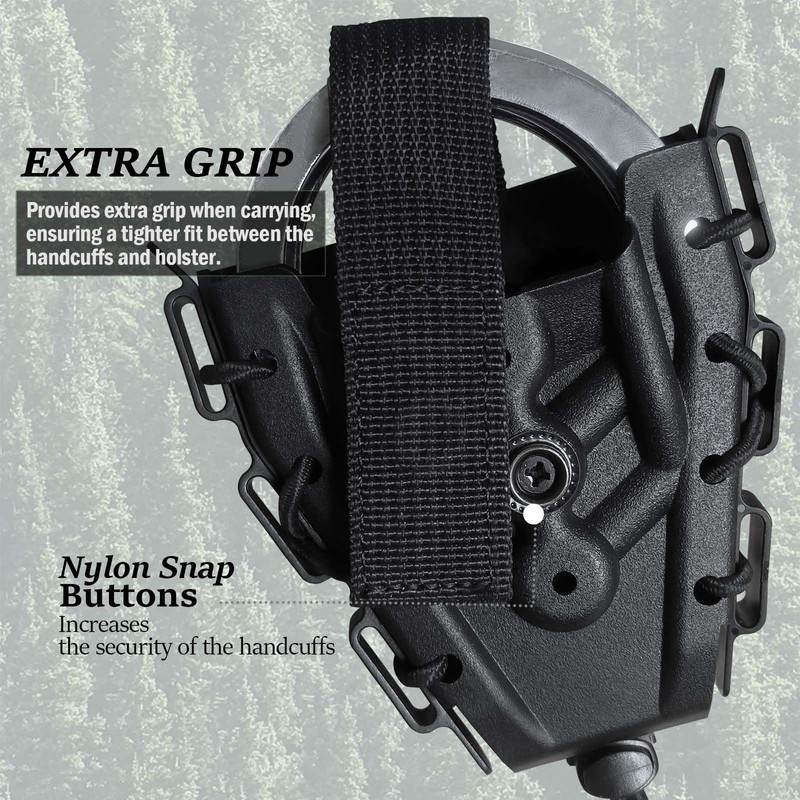Molle Handcuff Pouch, Cuff Case for Duty Belt, Fit Handcuff
