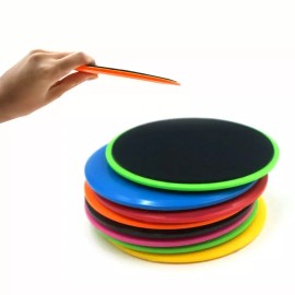 슬라이딩 원형 패드 2개입 판 용품 운동 동그란 Sliding Round Pad 2PCS Fitness Equipment Accessories Circular