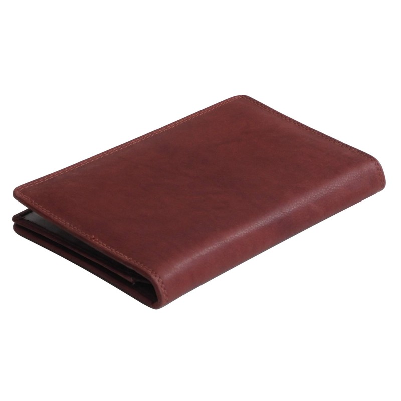 zmoka Travel Document Folder Made of Soft Leather with RFID