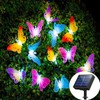 Solar Light String 12 LED IP44 Waterproof Colorful Butterflies Lamp