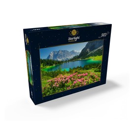 MyPuzzle Blooming Alpine Roses at The Seebensee in The Hiking Area of The Ehrwalder ALM, Tyrolean Zugspitz Arena - Premium 500 Piece Jigsaw Puzzle for Adults