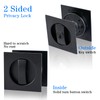 Dontay 2 Pack Pocket Door Lock with Key, Contemporary Entrance