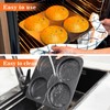 Webake 5" Large Hamburger Bun Pan, Nonstick Bun Pans for
