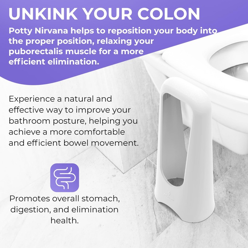 Potty Logic Potty Nirvana Hand Device to Enhance Bowel Movement,