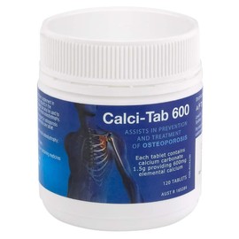 Calci-Tab 600mg Calcium 120 Tablets