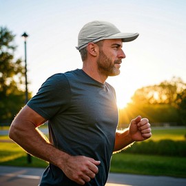 Clakllie Quick Dry Running Hats Moisture Wicking Baseball Cap Breathable Waterproof Trucker Cap Adjustable Fitted Hats,Gray