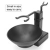 Stainless Steel Shaving Razor Brush Holder Household Soap Bowl Shaving