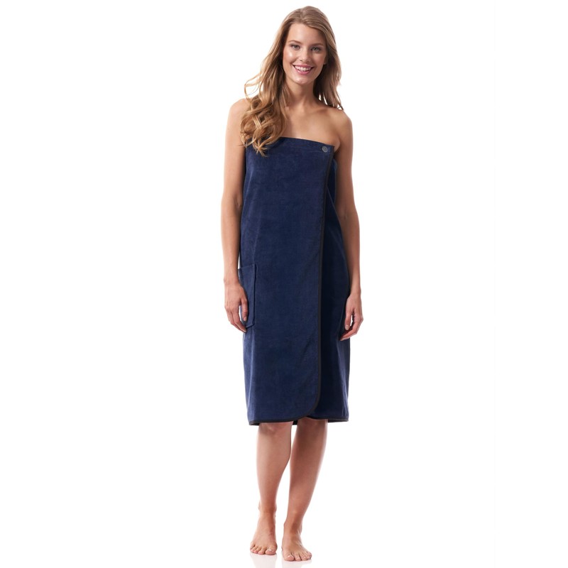 Morgenstern Women's Sauna Kilt with Pocket 90 cm Long, Cotton,