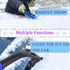 Aicerous® Car Ice Scraper with Broom, Car Ice Scraper (Removable)