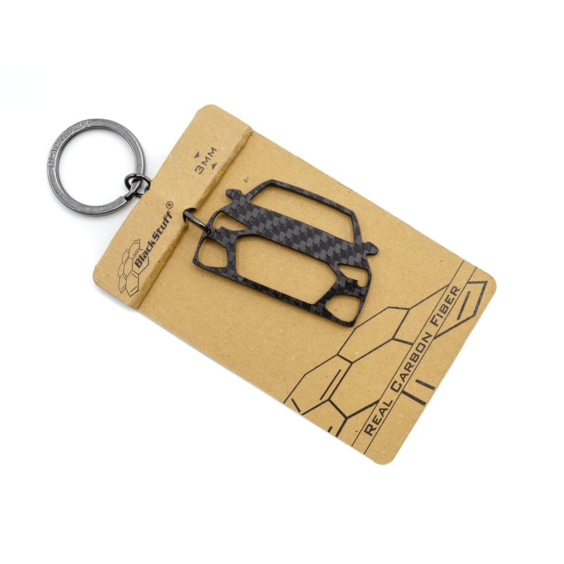 BlackStuff Carbon Fibre Black Keyring Compatible with A3 S3 8Y