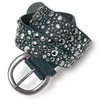 Caspar GU248 Women's Wide Belt Waist Belt with Rivets and