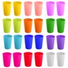 Pack of 24 Colourful Plastic Cups Reusable Party Cups Reusable