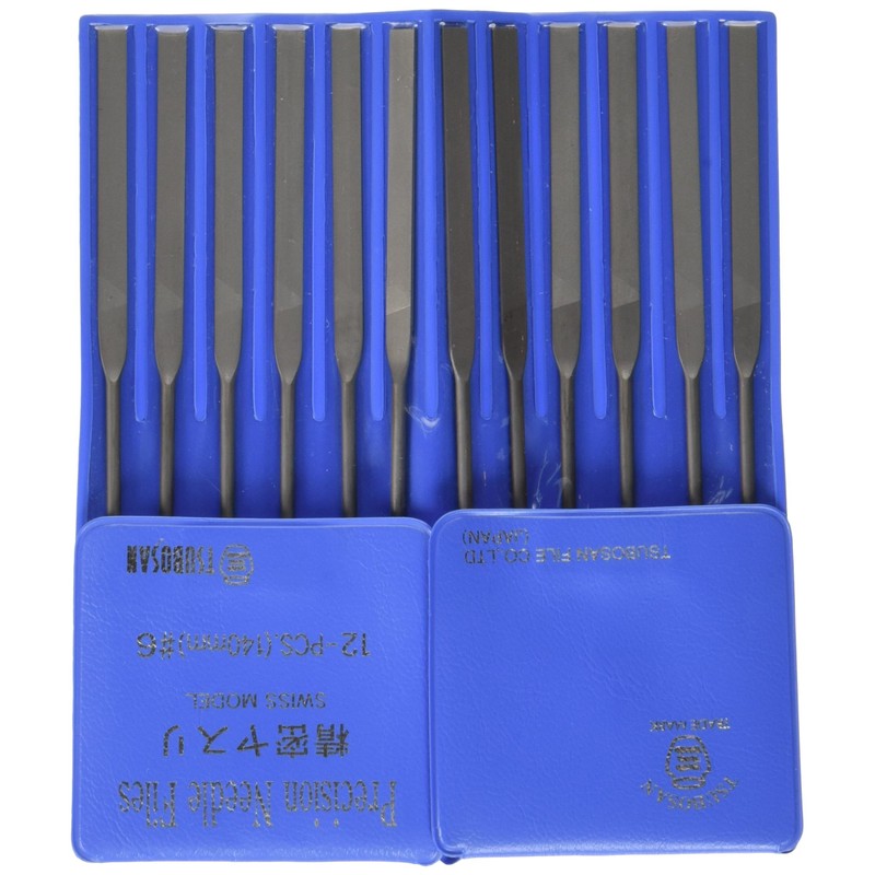 Tsubosan HI01256T Precision File Set of 12 Flat