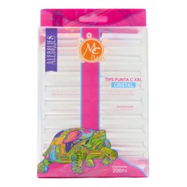 Tips Extralargos Curva C Xxl 200 Pz. Uñas Acrílicas Mc Nails