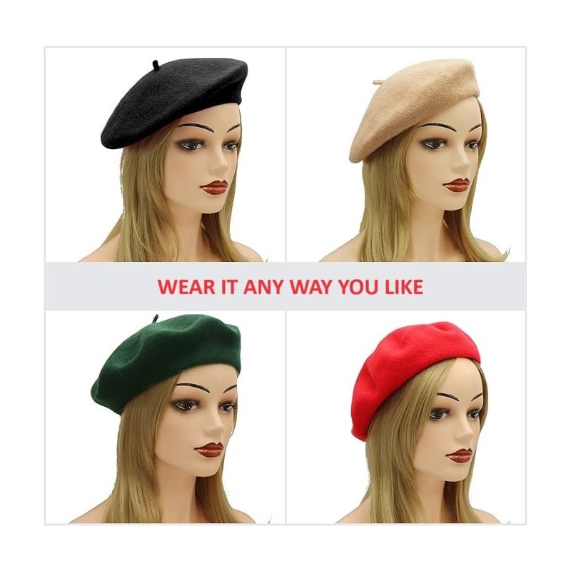 SARIMON Wool French Beret Hat for Men and Women in