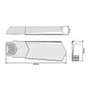 Manthorpe Dry Verge Left Hand Brown - Gable/Apex Roof Tile