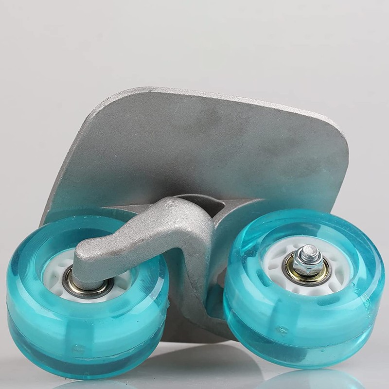 JINCAO Drift Plate Skates, Blue Portable Roller Road Skate, Aluminum