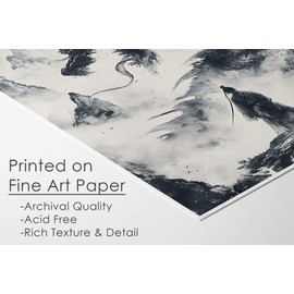 DREAM BIG PRINTABLES Japanese Samurai and Dragon - 8x10 (Unframed) | Captivating Traditional Japanese Dragon | Wall Dcor for Home and Office | Ideal Wall Art for Cultural Art Enthusiasts