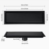 HEEDU Drenaje de Piso-10 * 30CM, SUS304 Hogar Acero Inoxidable