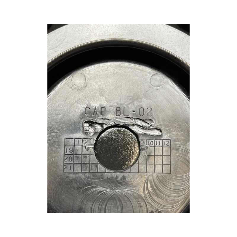 Ballistic Gloss Black Chrome Rivets Wheel Center Cap CAP BL-02