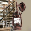 Lantern Wall Sconce Rusty Patina Finish, Exterior Antique Lantern Porch