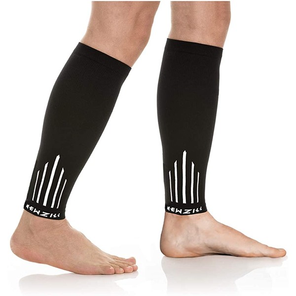 NEWZILL Compression Calf Sleeves (20-30mmHg) for Men & Women - Perfect Option to Our Compression Socks - For Running, Shin Splint, Medical, Travel, Nursing